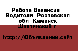 Работа Вакансии - Водители. Ростовская обл.,Каменск-Шахтинский г.